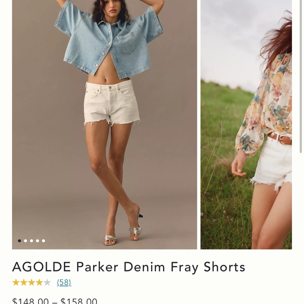 Agolde Parker denim cut off: never worn